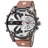 Diesel DZ7394 Mr Daddy 2.0 Chronograph Brown Leather Strap Watch 57mm