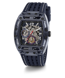 Guess GW0499G1 Men's Phoenix Tunneau Blue Silicone Multi-Function Watch 44mm