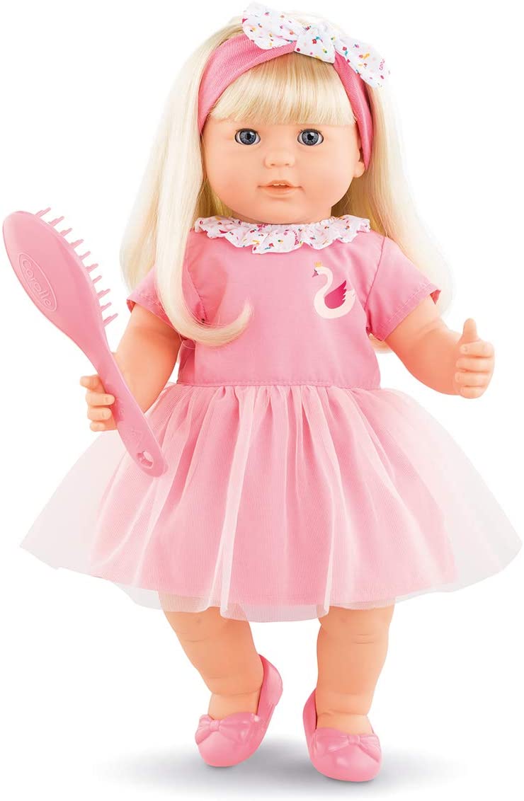 Corolle - Adèle - 14’’ Baby Doll with Brush for Real Hair Play