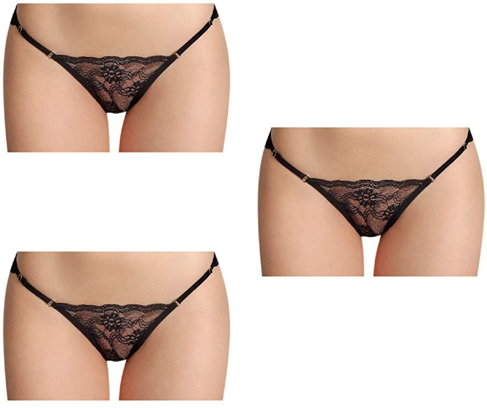 Fashion (style1-7)Sexy Lace Floral Thong Ladies Panties
